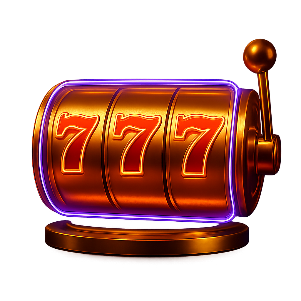 Tragamonedas mostrando 777